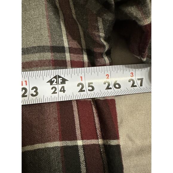 Van Heusen Flex Men’s Flannel Shirt Long Sleeve Plaid XL Classic Lumber Jack - Picture 10 of 12